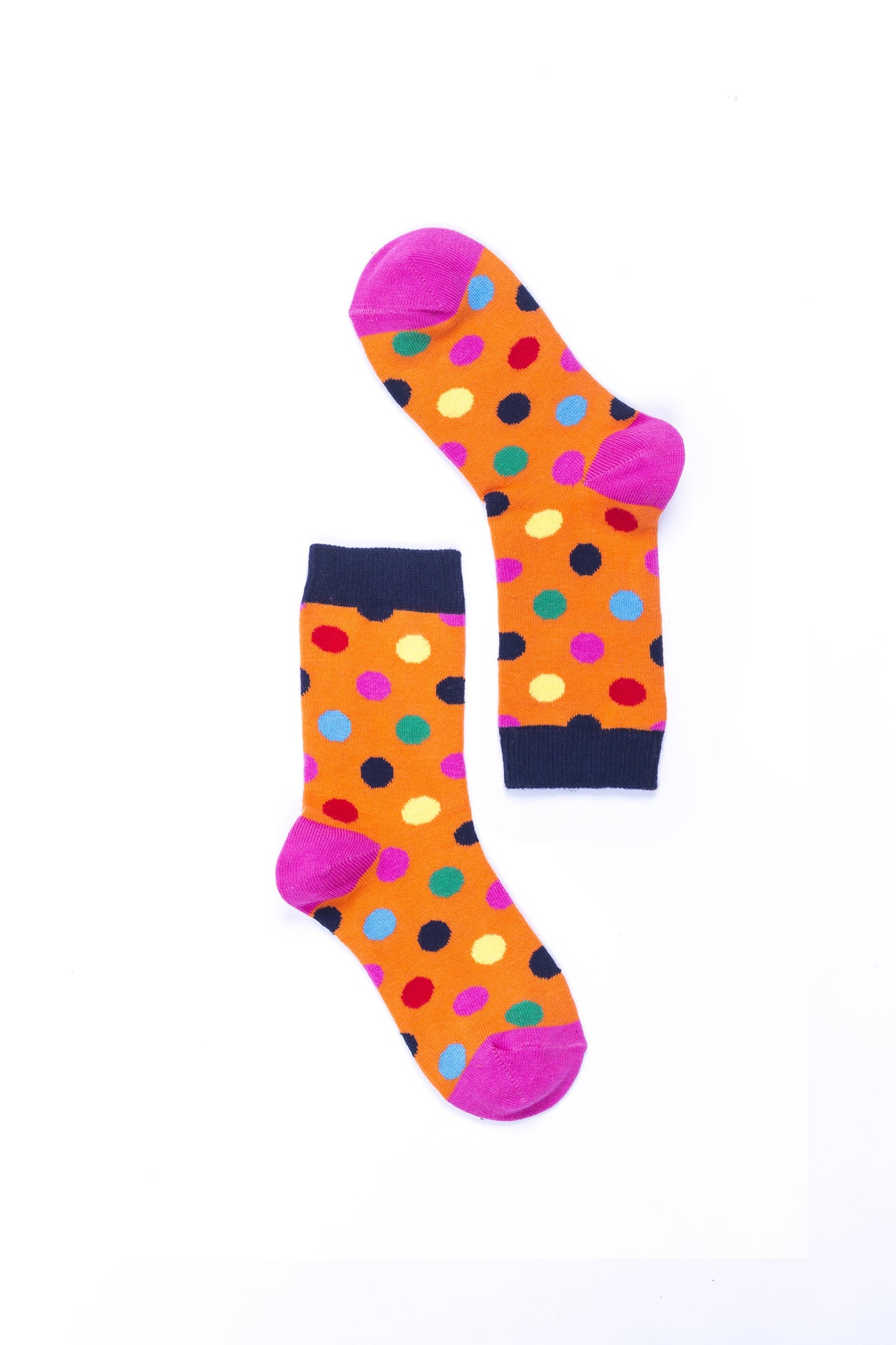 Women's Mandarin Dot Socks - 1 COLOR -