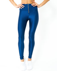 Thumbnail for Savoy - Nova Glam Body Sculpting Leggings - Navy Blue - 1 COLOR -