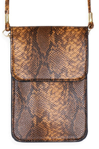 Thumbnail for Snake Skin Cellphone Crossbody With Clear Window - NIICE! - 3 COLORS -