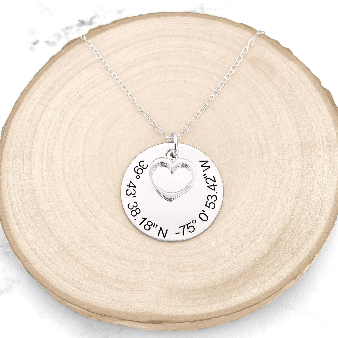 Personalized Coordinates Necklace -