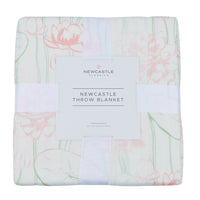 Thumbnail for Newcastle - Water Lily Bamboo Throw Blanket -