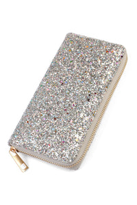 Thumbnail for Glitter Zipper Wallet - 8 COLORS -