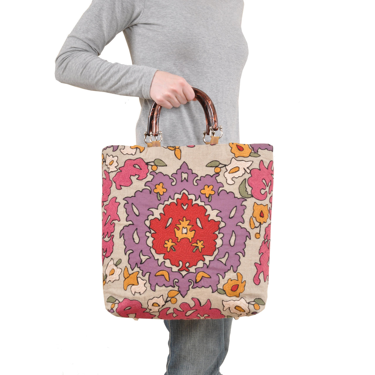 Baxter Designs - Bohemian Magenta Large Tote - 1 COLOR -