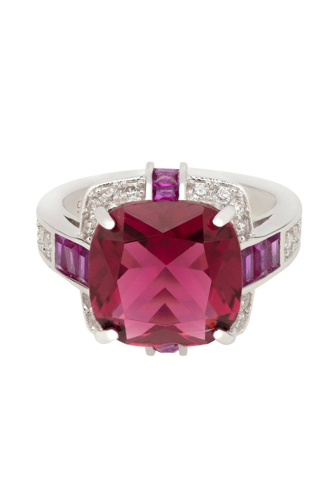 LATELITA - Windsor Silver Ring Ruby - SIZES 6,7,8 -