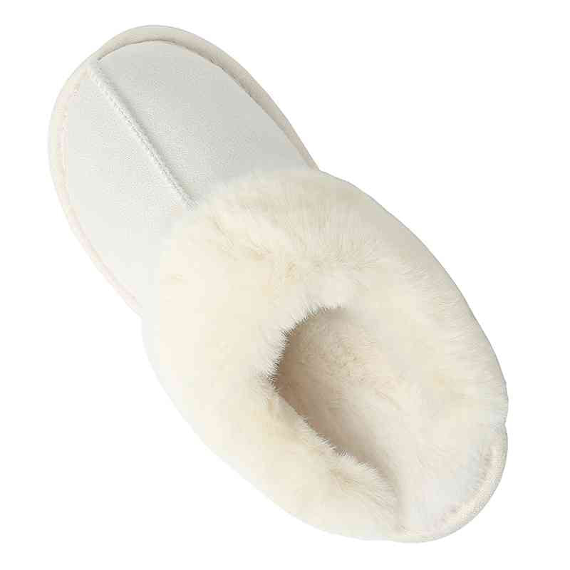 Faux Suede Center Seam Slippers - T - 5 COLORS -