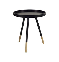 Thumbnail for GFURN - Innis Round Tray Side Table - Black - 1 COLOR -