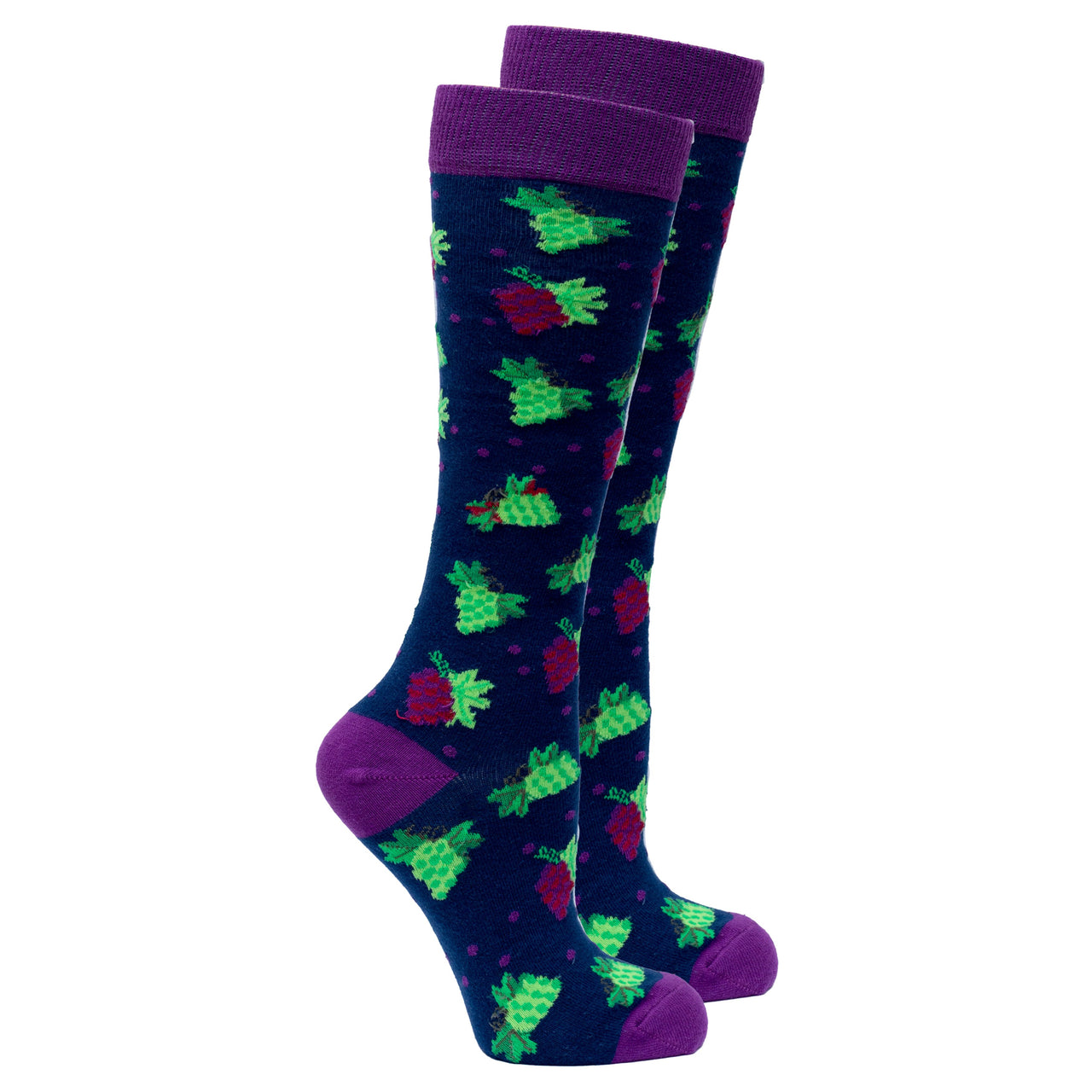 Women's Grape Knee High Socks - 1 COLOR -