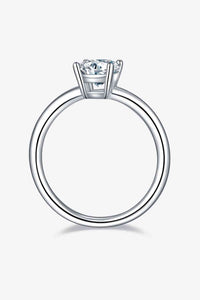 Thumbnail for 1 Carat Moissanite 925 Sterling Silver Solitaire Ring