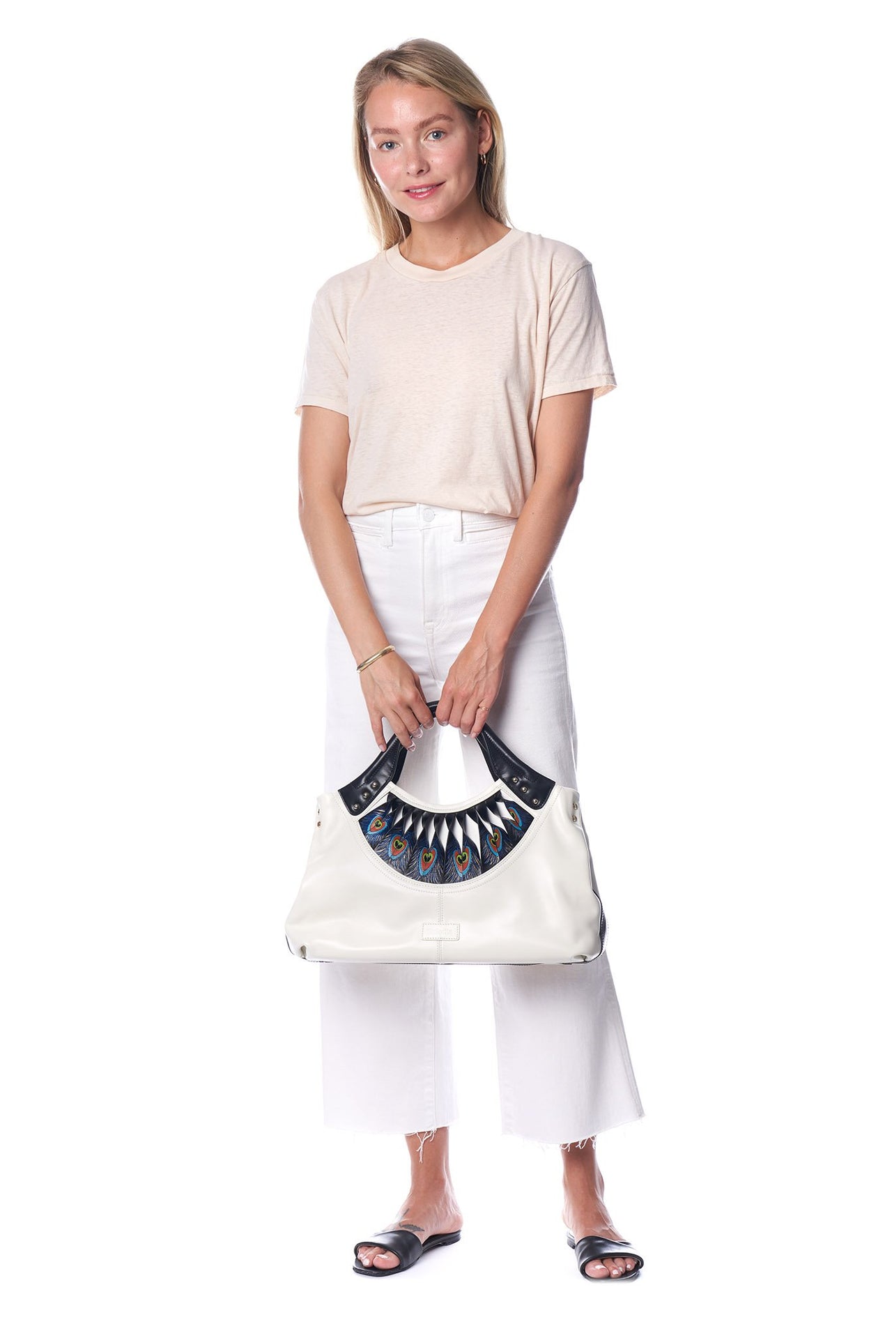 Feather White Tote - 1 COLOR -