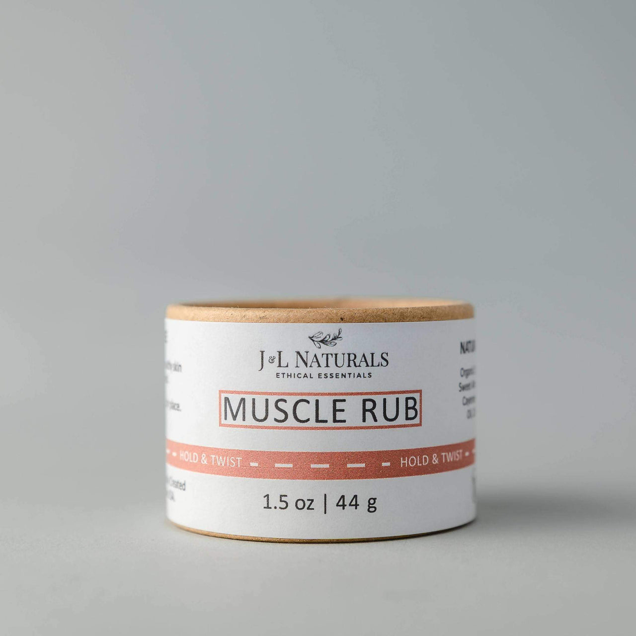 J & L Naturals - Muscle Rub - 1.5oz./44g -