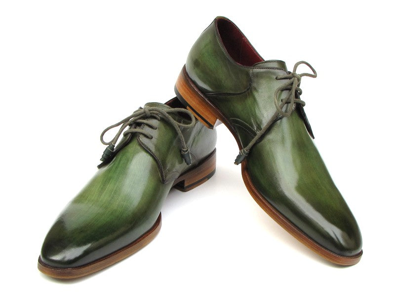 Paul Parkman - Men's Green  Derby Shoes -