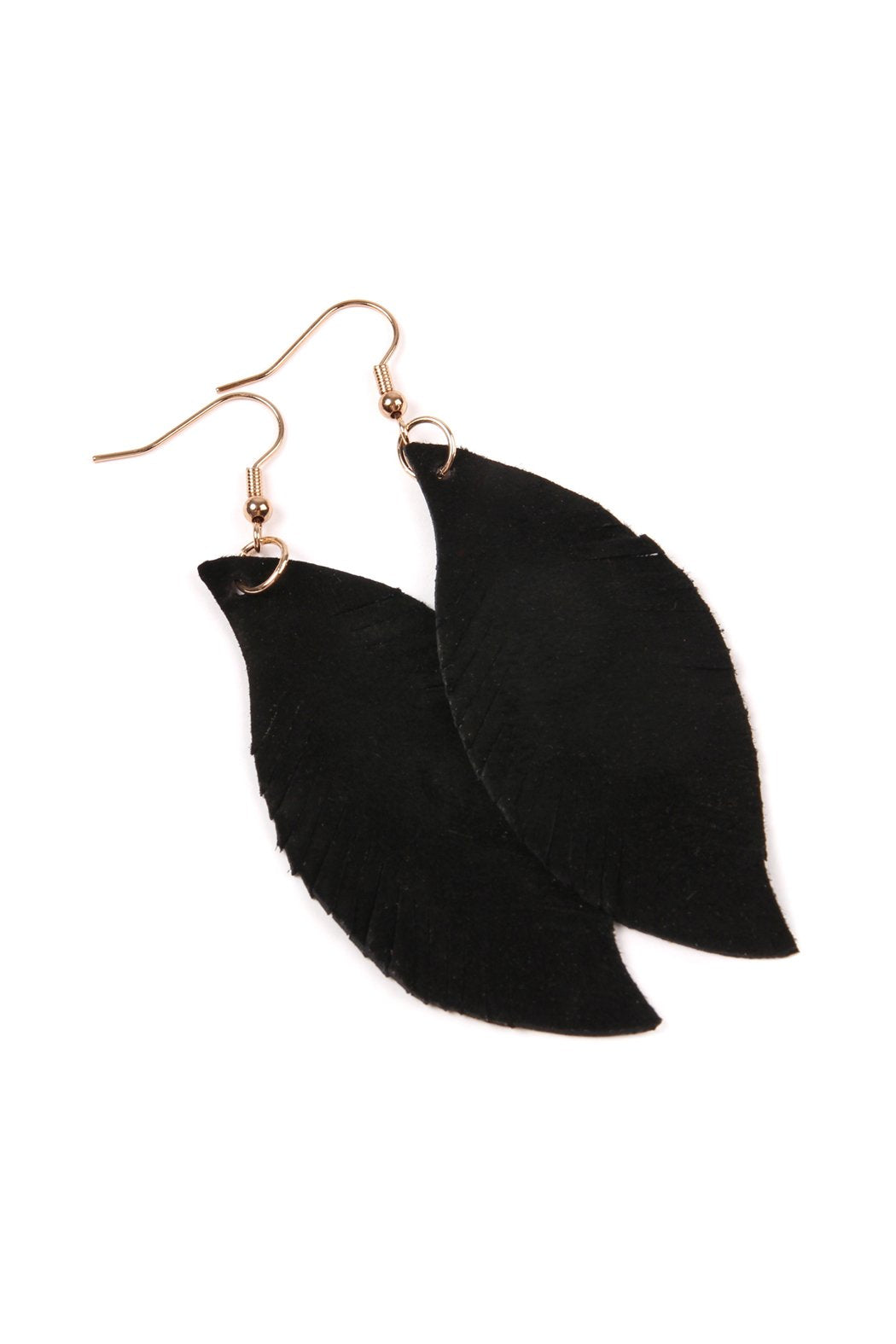 Fringe Suede Leather Earrings - 13 COLORS -