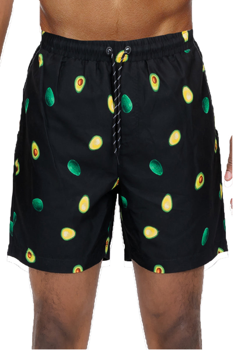 Avocado Print Swim Shorts - 1 COLOR -