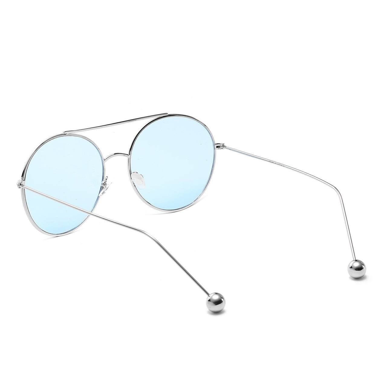 Eureka | Round Tinted Lens Aviator Glasses Balled Sunglasses - 8 COLORS -