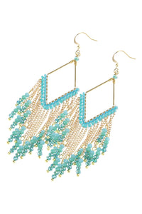 Thumbnail for Riah Fashion - Dangle Beaded Earrings - 4 COLORS -