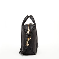 Thumbnail for Evelyn Black Leather Crossbody Bag -