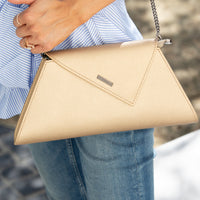 Thumbnail for Angelica Metallic Gold Clutch -