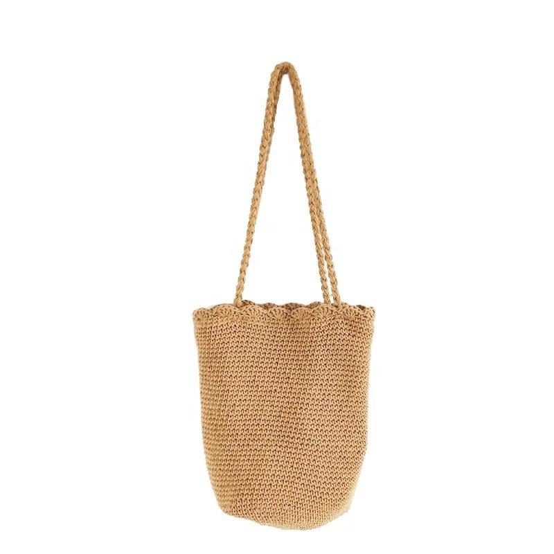 Knitted Scalloped Edge Tote -