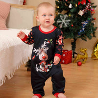 Thumbnail for BABY Reindeer Graphic Round Neck Jumpsuit - T -