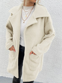 Thumbnail for Dropped Shoulder Coat with Pockets - T - 1 COLOR -