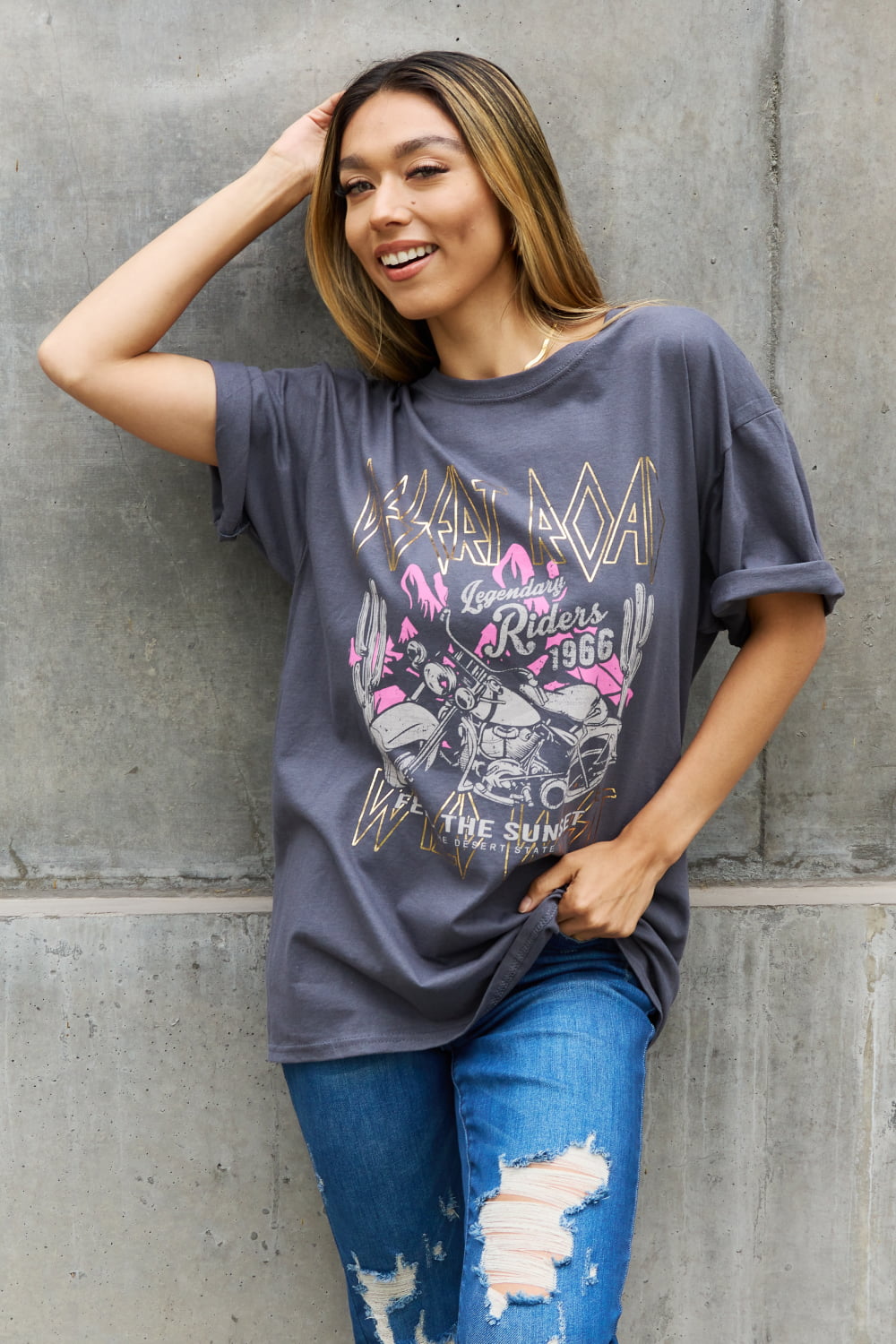 Sweet Claire "Desert Road" Graphic T-Shirt - T - 1 COLOR -