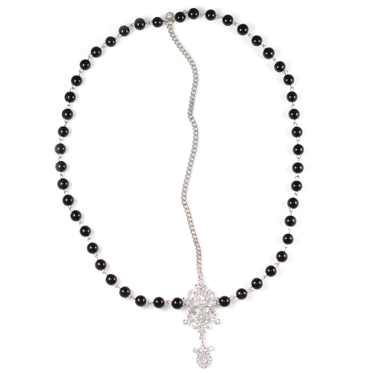 KRISTIN PERRY - Draping Pearls Chain Headpiece - 3 COLORS -