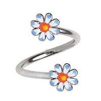 Thumbnail for 316L Stainless Steel Daisy Flower Twist Navel Jewelry -