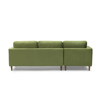 Thumbnail for GFURN - Bente Tufted Velvet Sectional Sofa - Green - LEFT OR RIGHT -