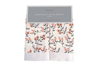 Thumbnail for Newcastle - Dahlia Floral Bamboo Muslin Security Baby Blankie -