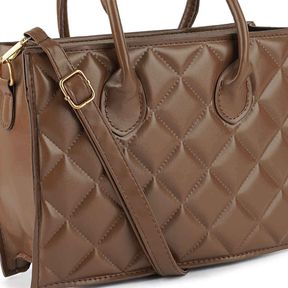 London Rag - Quilted Structure Hand Bag - 3 COLORS -