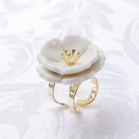 Thumbnail for Porcelain Plum Blossom Statement Ring -