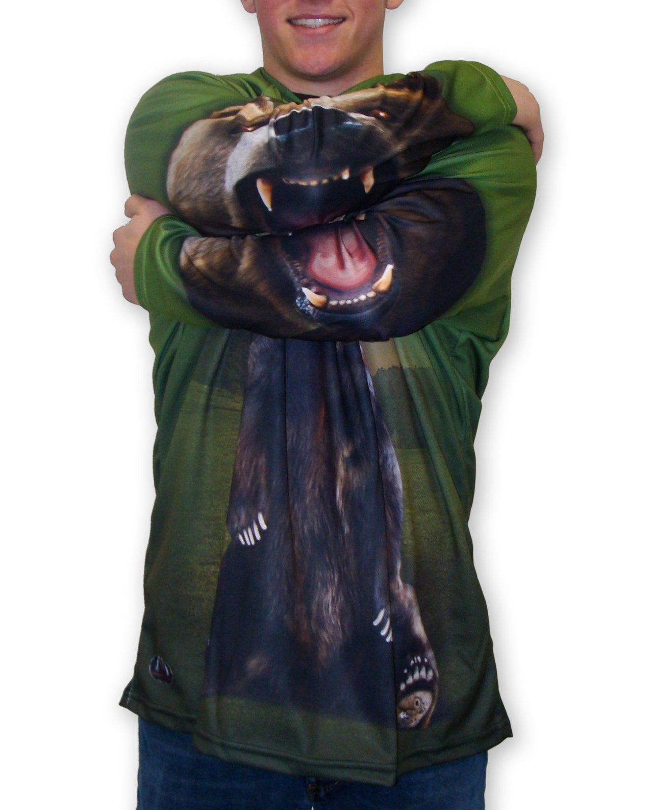 Mouthman - GRIZZLY BEAR Hoodie Chomp Shirt - ADULT SIZES AVAILABLE! - 13 SIZES -