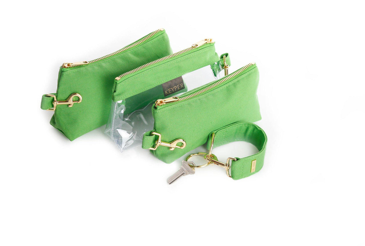 Keyper - Green 4 PC CLASSIC CANVAS WRISTLET SET - 4 PCS. - 2 OPTIONS -