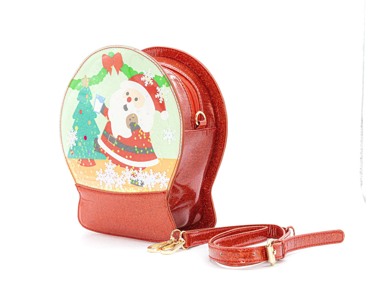 Snowglobe Handbag - Jolly Santa -