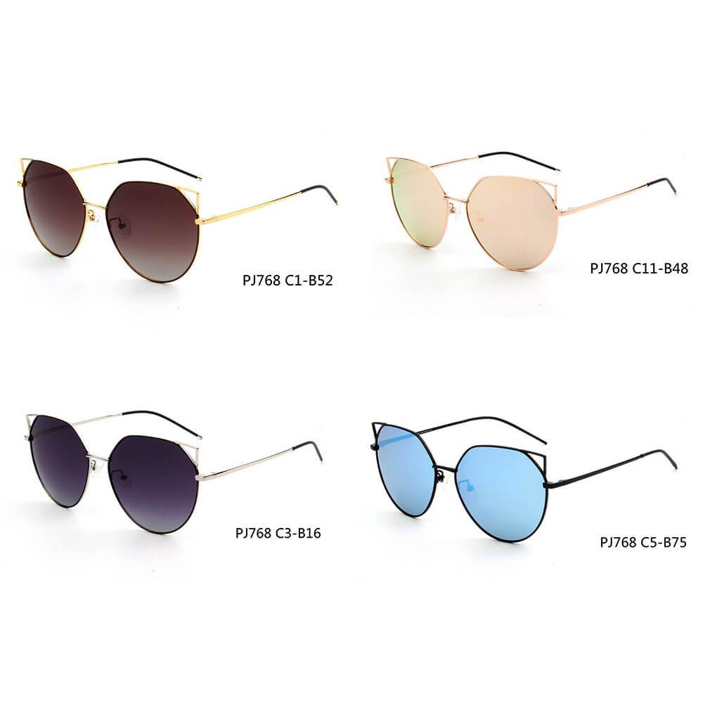 Provence | Women Polarized Round Cat Eye Sunglasses - 4 COLORS -