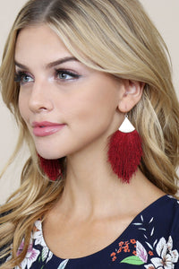 Thumbnail for Tassel Drop Earrings - 29 COLORS -