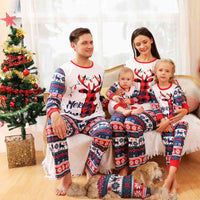 Thumbnail for KIDS MERRY XMAS Reindeer Graphic Top and Pants Set - T -