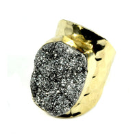 Thumbnail for Christie Jean - Amy Druzy Statement Ring in Gold - 8 COLORS -