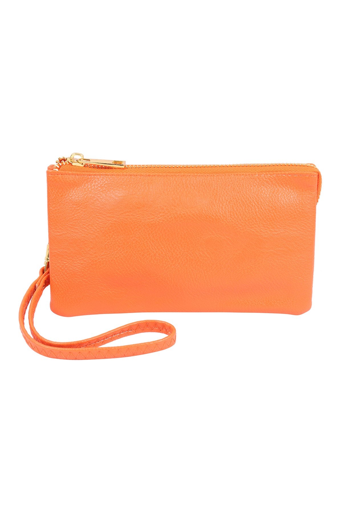 Riah Fashion - Leather Wallet With Detachable Wristlet - 25 COLORS -