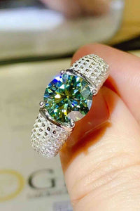 Thumbnail for 3 Carat Moissanite Side Stone Ring