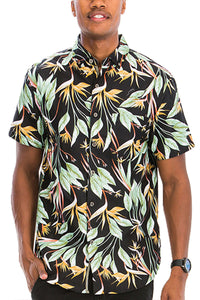 Thumbnail for WEIV - Digital Print Hawaiian Short Sleeve Shirt -