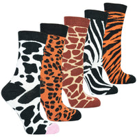 Thumbnail for Women's Animal Kingdom Socks Set - 5 PACK -