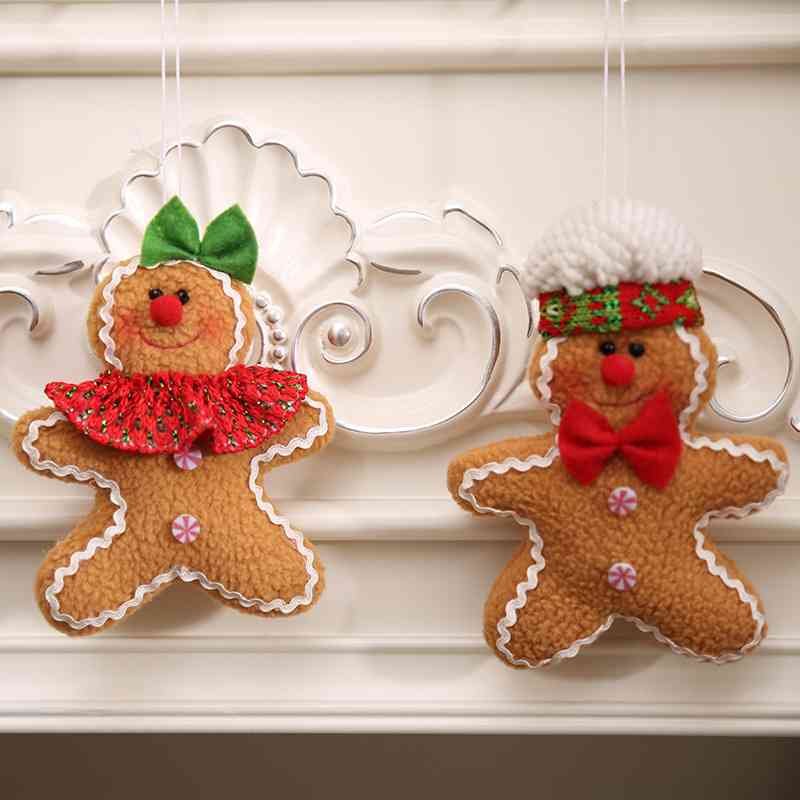 Gingerbread Man Ornaments - 5.9"/6.7" - [5-10 DAY DELIVERY] - T - 2 STYLES / TYPES -