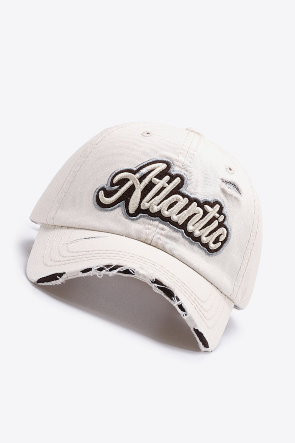 ATLANTIC Graphic Distressed Baseball Cap - T - 7 COLORS -