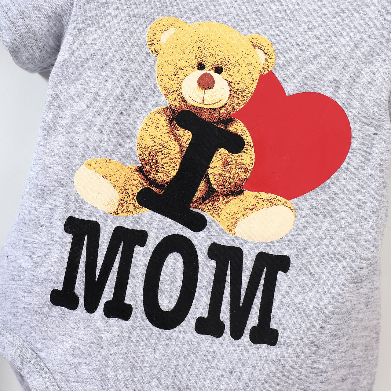 Baby Bear Graphic Short Sleeve Bodysuit - T - 5 SIZES - 2 COLORS -