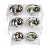 Thumbnail for Acrylic Double Feeder - Clear - 3 SIZES -