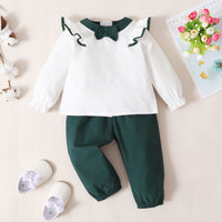 Thumbnail for Bow Detail Top and Pants Set - 2 PCS - T - 1 COLOR -