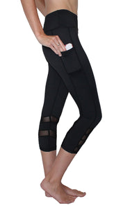 Thumbnail for Belcorva - Black Mesh 2.0 - Pocket Capri - 1 COLOR -