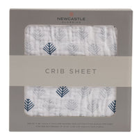 Thumbnail for Newcastle - Glacier Branch Cotton Muslin Crib Sheet -