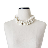 Thumbnail for Porcelain Plum Blossom Cluster Necklace -